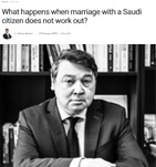 What happens when marriage saudi not work out by Emmanuel Ruchat
